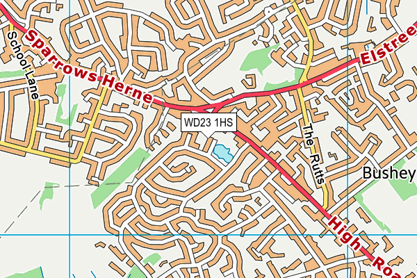 WD23 1HS map - OS VectorMap District (Ordnance Survey) WD23 1HS map - OS VectorMap District (Ordnance Survey)