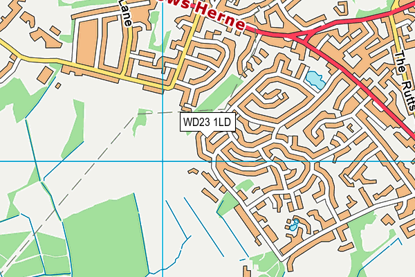 WD23 1LD map - OS VectorMap District (Ordnance Survey) WD23 1LD map - OS VectorMap District (Ordnance Survey)