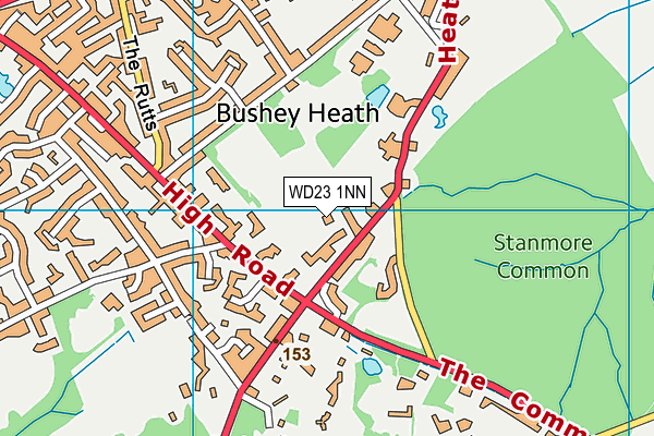 WD23 1NN map - OS VectorMap District (Ordnance Survey) WD23 1NN map - OS VectorMap District (Ordnance Survey)