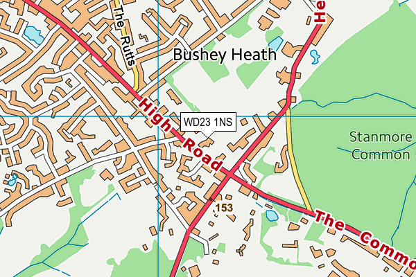 WD23 1NS map - OS VectorMap District (Ordnance Survey) WD23 1NS map - OS VectorMap District (Ordnance Survey)