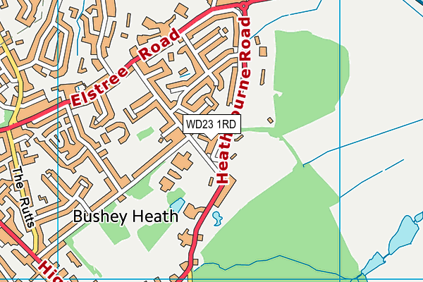WD23 1RD map - OS VectorMap District (Ordnance Survey) WD23 1RD map - OS VectorMap District (Ordnance Survey)