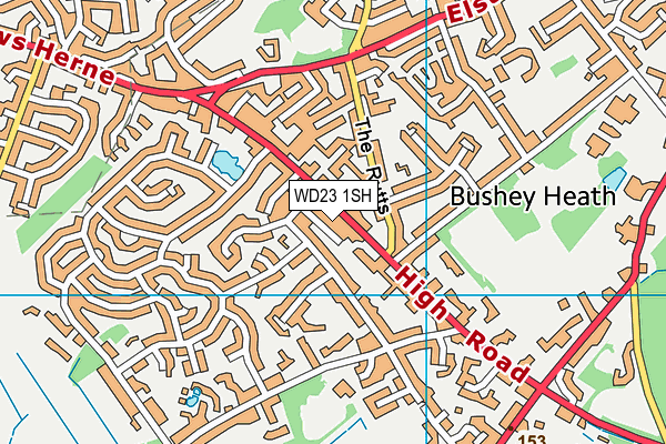 WD23 1SH map - OS VectorMap District (Ordnance Survey) WD23 1SH map - OS VectorMap District (Ordnance Survey)