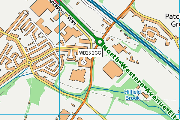 WD23 2GG map - OS VectorMap District (Ordnance Survey) WD23 2GG map - OS VectorMap District (Ordnance Survey)