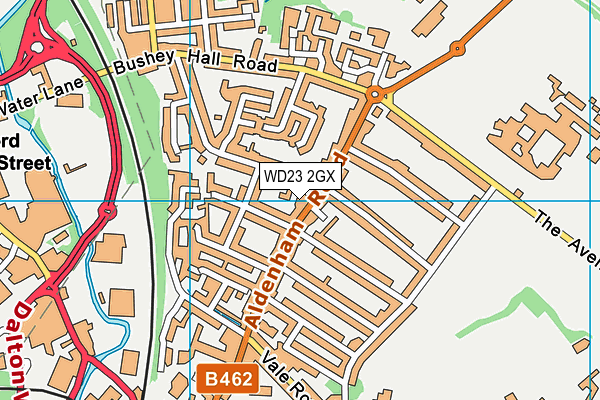 WD23 2GX map - OS VectorMap District (Ordnance Survey) WD23 2GX map - OS VectorMap District (Ordnance Survey)