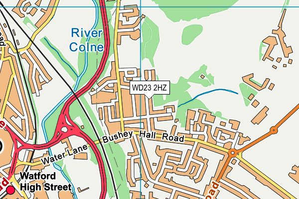WD23 2HZ map - OS VectorMap District (Ordnance Survey) WD23 2HZ map - OS VectorMap District (Ordnance Survey)