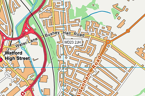 WD23 2JH map - OS VectorMap District (Ordnance Survey) WD23 2JH map - OS VectorMap District (Ordnance Survey)