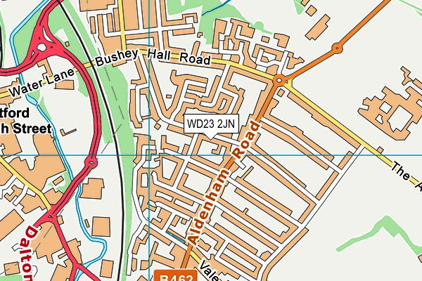 WD23 2JN map - OS VectorMap District (Ordnance Survey) WD23 2JN map - OS VectorMap District (Ordnance Survey)