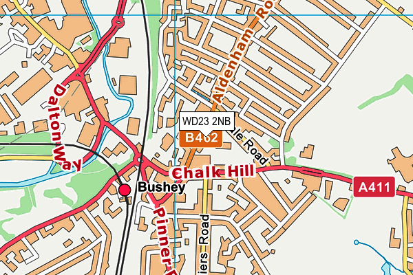WD23 2NB map - OS VectorMap District (Ordnance Survey) WD23 2NB map - OS VectorMap District (Ordnance Survey)