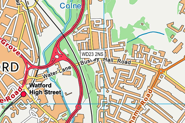 WD23 2NS map - OS VectorMap District (Ordnance Survey) WD23 2NS map - OS VectorMap District (Ordnance Survey)