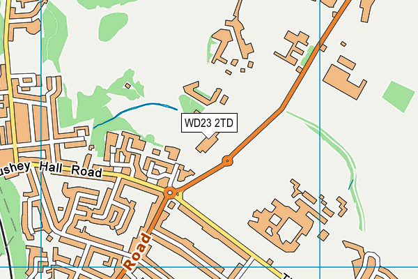 WD23 2TD map - OS VectorMap District (Ordnance Survey) WD23 2TD map - OS VectorMap District (Ordnance Survey)