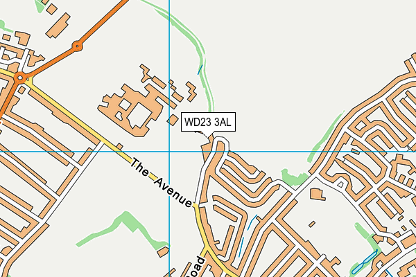 WD23 3AL map - OS VectorMap District (Ordnance Survey) WD23 3AL map - OS VectorMap District (Ordnance Survey)