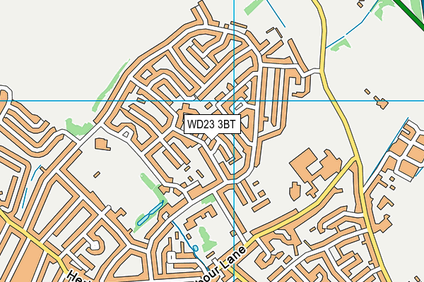 WD23 3BT map - OS VectorMap District (Ordnance Survey) WD23 3BT map - OS VectorMap District (Ordnance Survey)