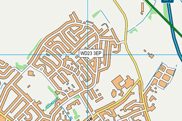 WD23 3EP map - OS VectorMap District (Ordnance Survey) WD23 3EP map - OS VectorMap District (Ordnance Survey)