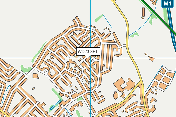 WD23 3ET map - OS VectorMap District (Ordnance Survey) WD23 3ET map - OS VectorMap District (Ordnance Survey)
