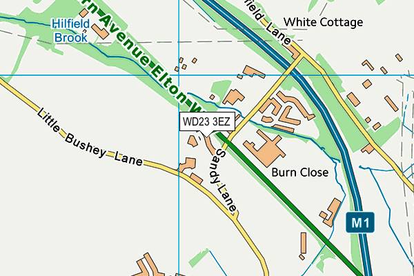 WD23 3EZ map - OS VectorMap District (Ordnance Survey) WD23 3EZ map - OS VectorMap District (Ordnance Survey)