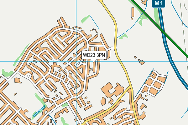 WD23 3PN map - OS VectorMap District (Ordnance Survey) WD23 3PN map - OS VectorMap District (Ordnance Survey)
