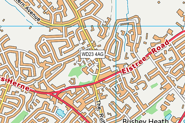 WD23 4AG map - OS VectorMap District (Ordnance Survey) WD23 4AG map - OS VectorMap District (Ordnance Survey)