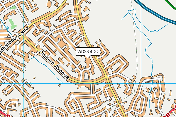 WD23 4DQ map - OS VectorMap District (Ordnance Survey) WD23 4DQ map - OS VectorMap District (Ordnance Survey)