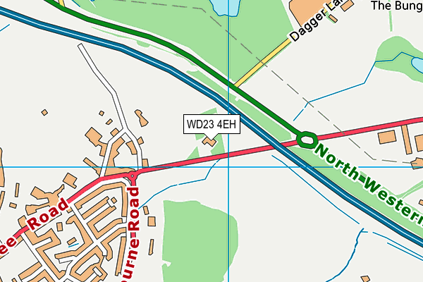 WD23 4EH map - OS VectorMap District (Ordnance Survey) WD23 4EH map - OS VectorMap District (Ordnance Survey)