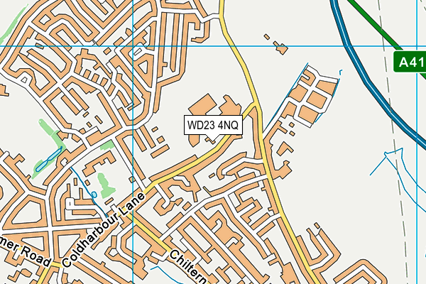 WD23 4NQ map - OS VectorMap District (Ordnance Survey) WD23 4NQ map - OS VectorMap District (Ordnance Survey)