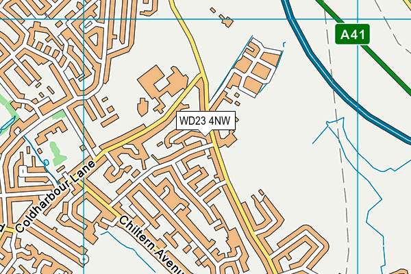 WD23 4NW map - OS VectorMap District (Ordnance Survey) WD23 4NW map - OS VectorMap District (Ordnance Survey)