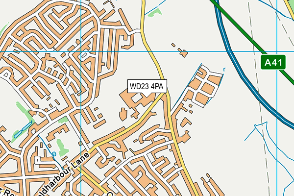 WD23 4PA map - OS VectorMap District (Ordnance Survey) WD23 4PA map - OS VectorMap District (Ordnance Survey)