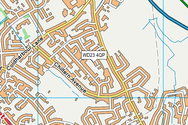 WD23 4QP map - OS VectorMap District (Ordnance Survey) WD23 4QP map - OS VectorMap District (Ordnance Survey)
