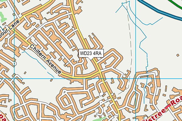 WD23 4RA map - OS VectorMap District (Ordnance Survey) WD23 4RA map - OS VectorMap District (Ordnance Survey)