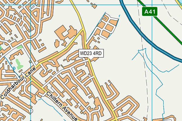 WD23 4RD map - OS VectorMap District (Ordnance Survey) WD23 4RD map - OS VectorMap District (Ordnance Survey)