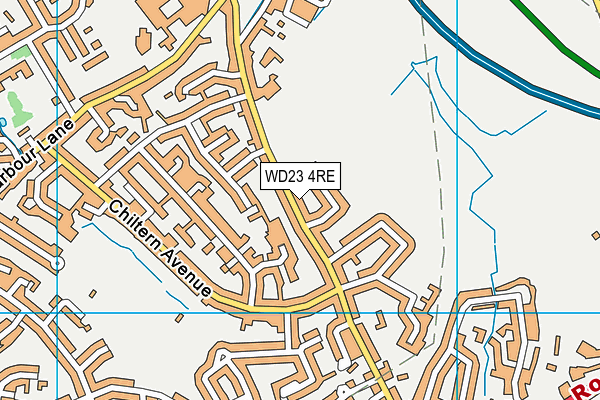 WD23 4RE map - OS VectorMap District (Ordnance Survey) WD23 4RE map - OS VectorMap District (Ordnance Survey)