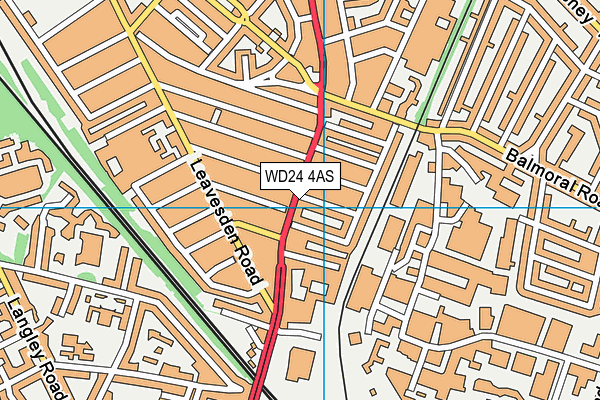 WD24 4AS map - OS VectorMap District (Ordnance Survey) WD24 4AS map - OS VectorMap District (Ordnance Survey)