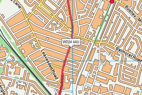 WD24 4AU map - OS VectorMap District (Ordnance Survey) WD24 4AU map - OS VectorMap District (Ordnance Survey)