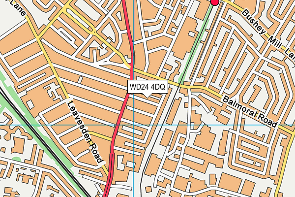 WD24 4DQ map - OS VectorMap District (Ordnance Survey) WD24 4DQ map - OS VectorMap District (Ordnance Survey)
