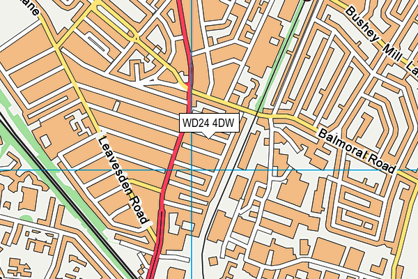 WD24 4DW map - OS VectorMap District (Ordnance Survey) WD24 4DW map - OS VectorMap District (Ordnance Survey)
