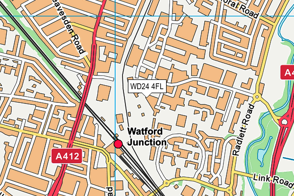 WD24 4FL map - OS VectorMap District (Ordnance Survey) WD24 4FL map - OS VectorMap District (Ordnance Survey)