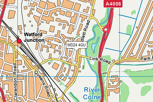 WD24 4GU map - OS VectorMap District (Ordnance Survey) WD24 4GU map - OS VectorMap District (Ordnance Survey)