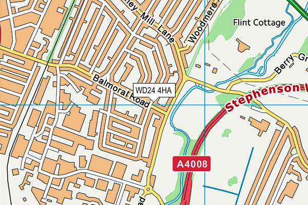 WD24 4HA map - OS VectorMap District (Ordnance Survey) WD24 4HA map - OS VectorMap District (Ordnance Survey)