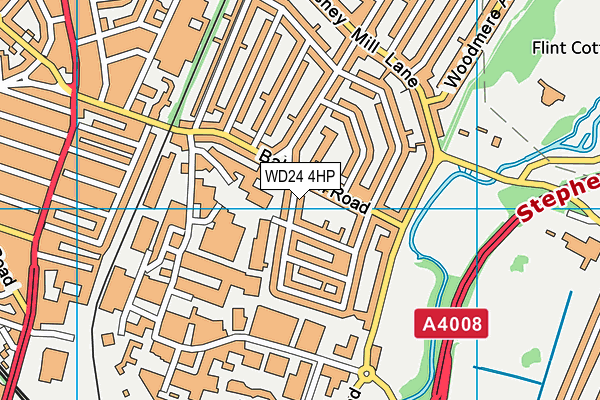 WD24 4HP map - OS VectorMap District (Ordnance Survey) WD24 4HP map - OS VectorMap District (Ordnance Survey)