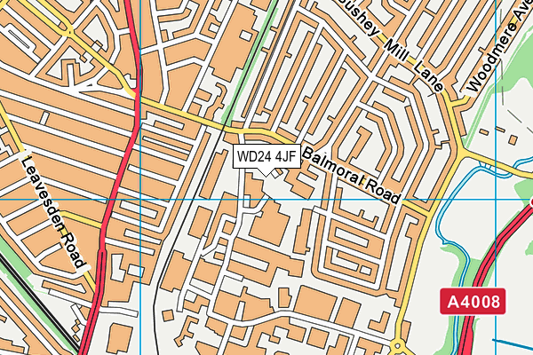 WD24 4JF map - OS VectorMap District (Ordnance Survey) WD24 4JF map - OS VectorMap District (Ordnance Survey)