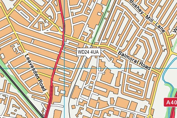 WD24 4UA map - OS VectorMap District (Ordnance Survey) WD24 4UA map - OS VectorMap District (Ordnance Survey)