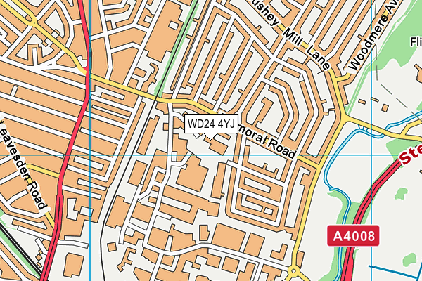 WD24 4YJ map - OS VectorMap District (Ordnance Survey) WD24 4YJ map - OS VectorMap District (Ordnance Survey)