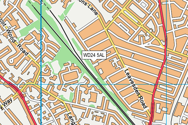 WD24 5AL map - OS VectorMap District (Ordnance Survey) WD24 5AL map - OS VectorMap District (Ordnance Survey)