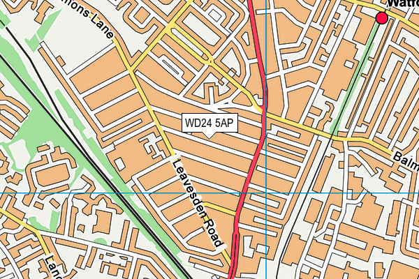 WD24 5AP map - OS VectorMap District (Ordnance Survey) WD24 5AP map - OS VectorMap District (Ordnance Survey)