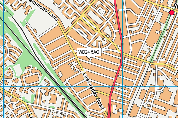 WD24 5AQ map - OS VectorMap District (Ordnance Survey) WD24 5AQ map - OS VectorMap District (Ordnance Survey)