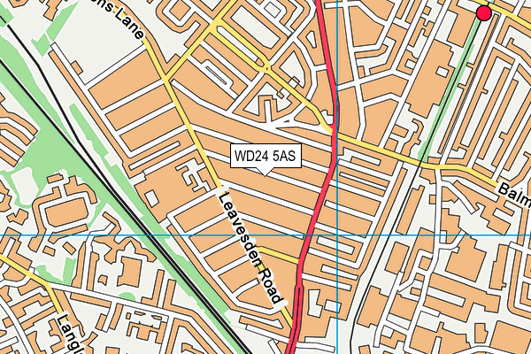 WD24 5AS map - OS VectorMap District (Ordnance Survey) WD24 5AS map - OS VectorMap District (Ordnance Survey)