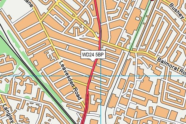 WD24 5BP map - OS VectorMap District (Ordnance Survey) WD24 5BP map - OS VectorMap District (Ordnance Survey)