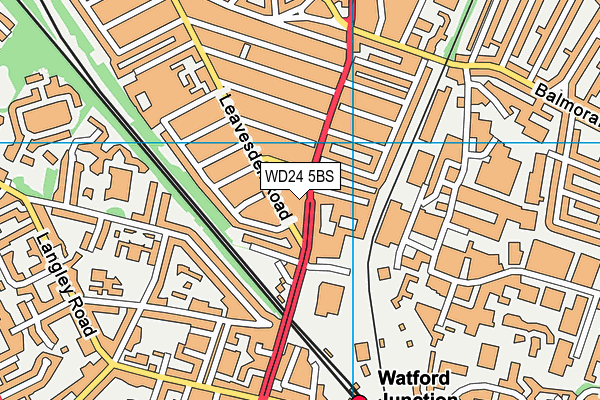 WD24 5BS map - OS VectorMap District (Ordnance Survey) WD24 5BS map - OS VectorMap District (Ordnance Survey)