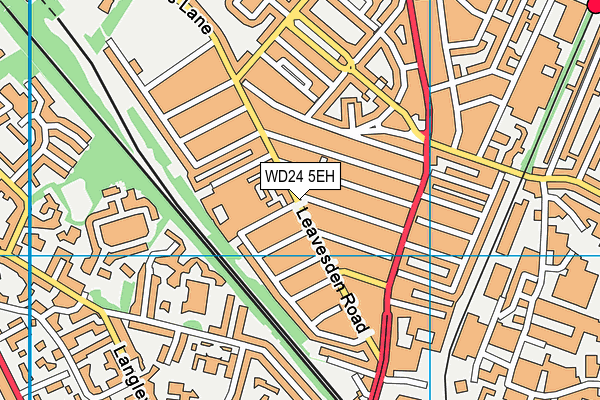 WD24 5EH map - OS VectorMap District (Ordnance Survey) WD24 5EH map - OS VectorMap District (Ordnance Survey)