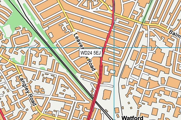 WD24 5EJ map - OS VectorMap District (Ordnance Survey) WD24 5EJ map - OS VectorMap District (Ordnance Survey)