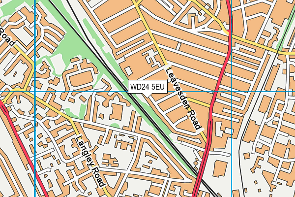 WD24 5EU map - OS VectorMap District (Ordnance Survey) WD24 5EU map - OS VectorMap District (Ordnance Survey)